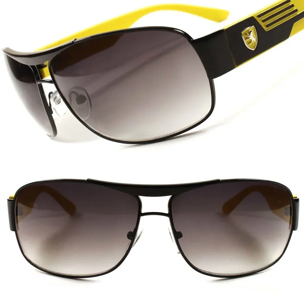 Modern Designer Stylish Retro Mens Womens Air Force Style Rectangle Sunglasses